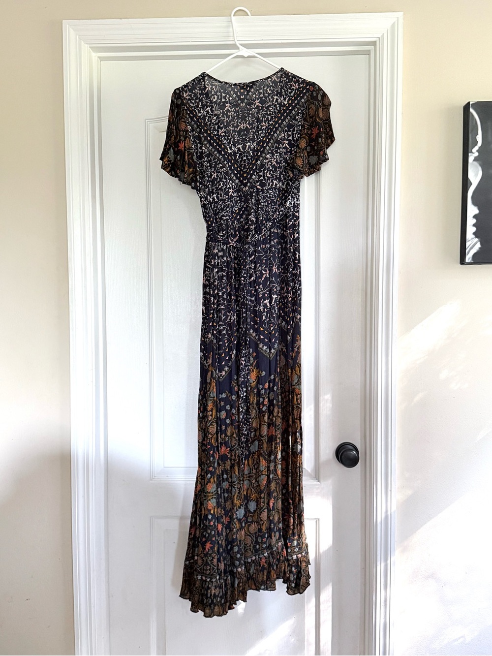 Patrons of Peace Navy Floral Boho Maxi Dress - Picture 2 of 3